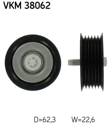 SKF Umlenk-/Führungsrolle, Keilrippenriemen VKM 38062